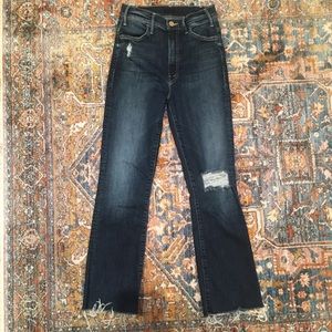 Mother Denim Hustler Ankle Fray size 26